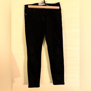Zara black skinny jeans mid rise
